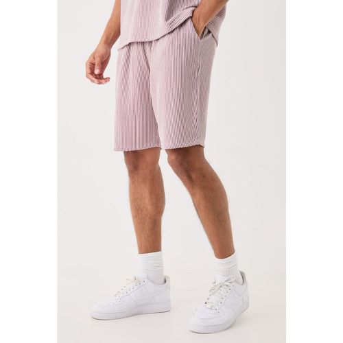 Short large mi-long à rayures - XS - Boohooman - Modalova