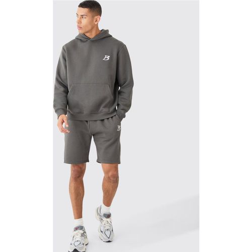 Ensemble avec sweat à capuche et short - S - Boohooman - Modalova