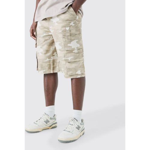 Jogging cargo à taille fixe et imprimé camouflage - 28 - Boohooman - Modalova