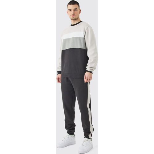 Tall - Survêtement color block - M - Boohooman - Modalova