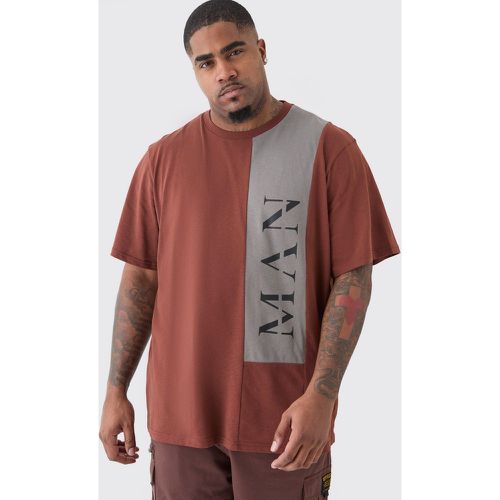 Grande taille - T-shirt color block - MAN - XXL - Boohooman - Modalova