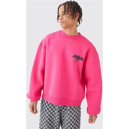 Sweat oversize à imprimé Homme homme - S - Boohooman - Modalova