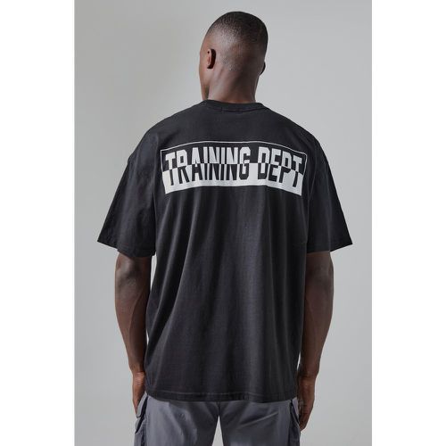 T-shirt oversize imprimé - Active - Boohooman - Modalova