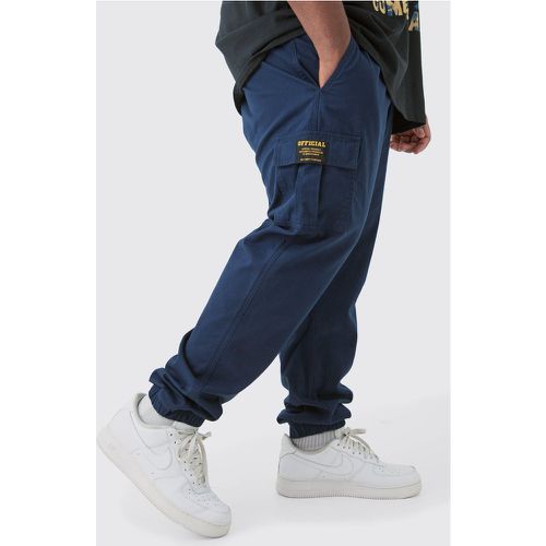 Grande taille - Pantalon cargo à taille élastiquée - XXXL - Boohooman - Modalova