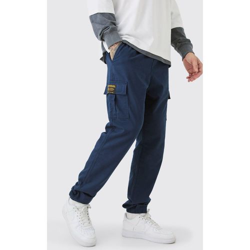 Tall - Pantalon cargo slim à taille élastiquée - S - Boohooman - Modalova