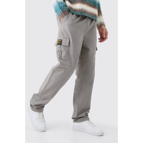 Tall - Pantalon cargo à taille fixe - 30 - Boohooman - Modalova