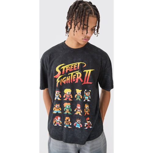 Oversized Street Fighter Arcade License T-shirt - Boohooman - Modalova