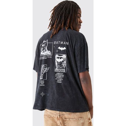 T-shirt oversize délavé à imprimé Batman - Boohooman - Modalova