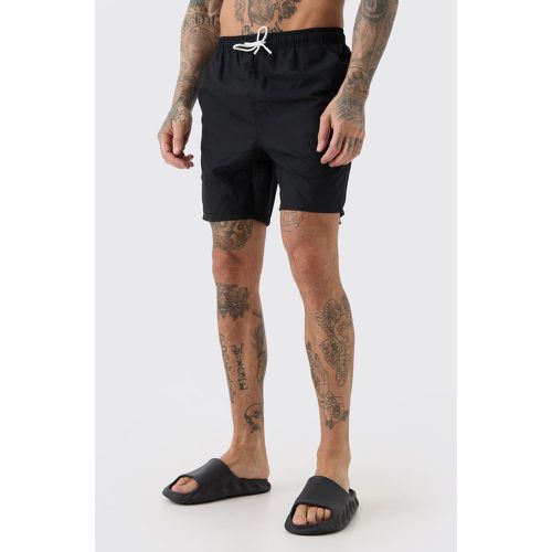 Tall - Short de bain mi-long uni - S - Boohooman - Modalova