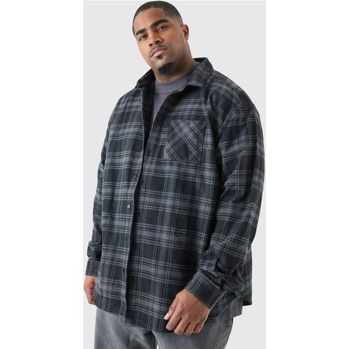 Grande taille - Surchemise oversize à carreaux - XXL - Boohooman - Modalova