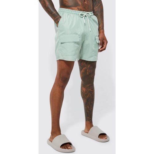 Short de bain cargo mi-long - S - Boohooman - Modalova