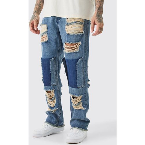 Tall - Jean large déchiré - 30 - Boohooman - Modalova