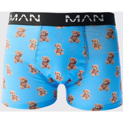 Teddy Graphic Print Boxers - Boohooman - Modalova