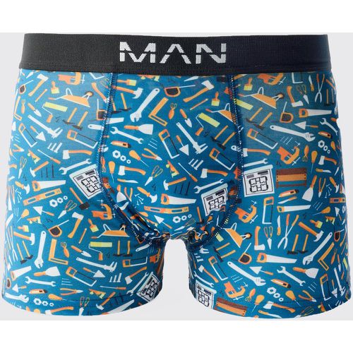 Boxer imprimé à imprimé outils - M - Boohooman - Modalova