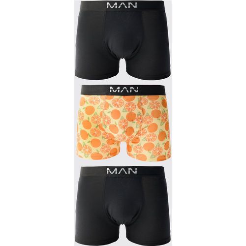 Lot de 3 boxers à imprimé - M - Boohooman - Modalova