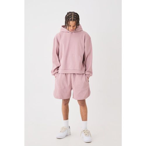 Survêtement oversize côtelé avec short - M - Boohooman - Modalova