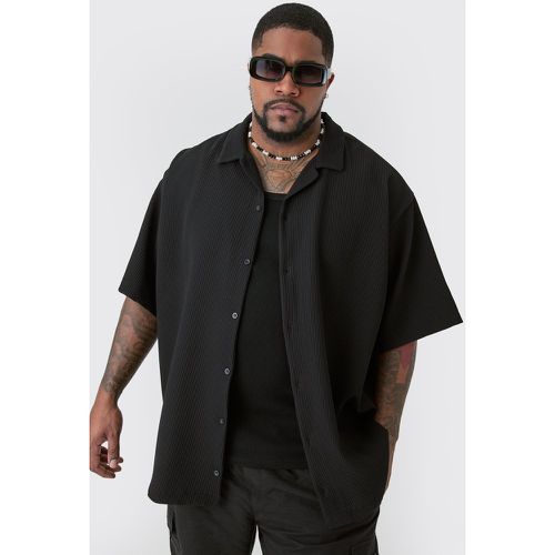 Grande taille - Chemise oversize plissée à manches courtes - XXXL - Boohooman - Modalova