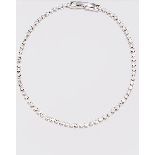 Iced Necklace In Silver - Boohooman - Modalova