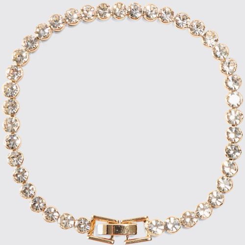 Round Iced Charm Bracelet In Gold - Boohooman - Modalova