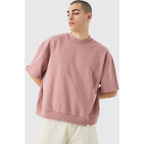 Sweat oversize épais à manches courtes homme - S - Boohooman - Modalova