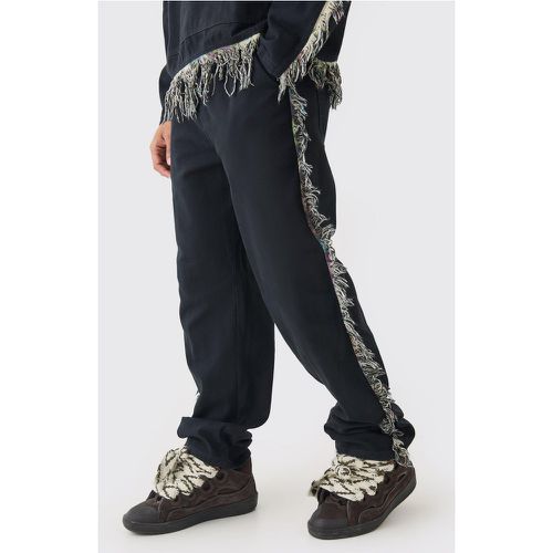 Pantalon baggy effiloché - 28 - Boohooman - Modalova