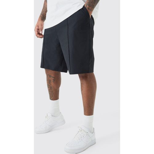 Plus Elasticated Waist Pintuck Seam Nylon Short homme - - XXXL - Boohooman - Modalova