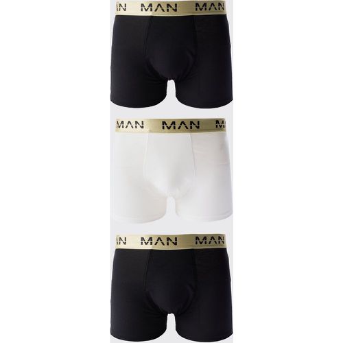 Pack Man Roman Gold Waistband Boxers In Multi - Boohooman - Modalova