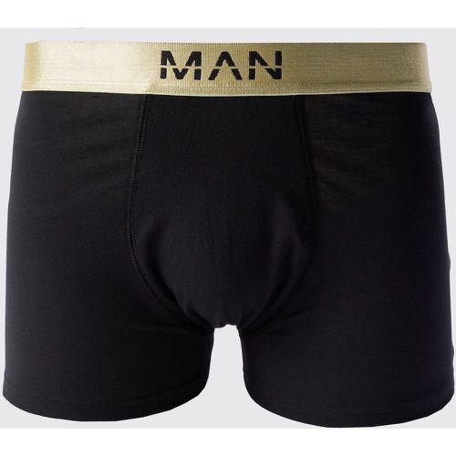 Boxer à logo doré - MAN - M - Boohooman - Modalova