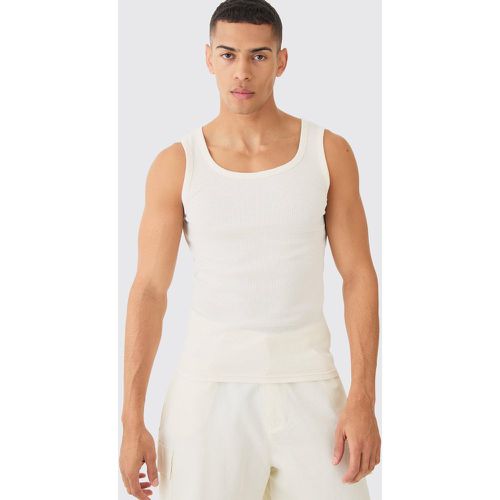 Débardeur moulant côtelé - XL - Boohooman - Modalova