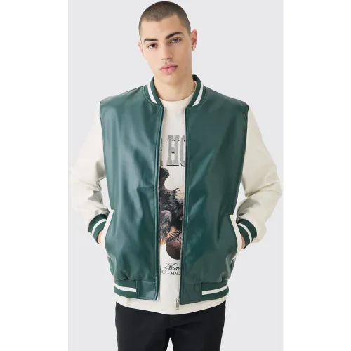 Veste universitaire unie homme - S - Boohooman - Modalova