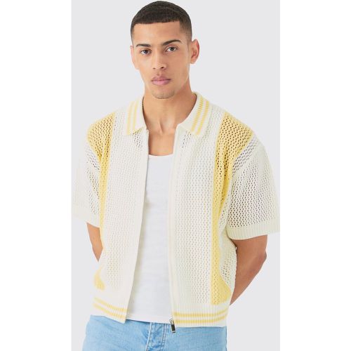 Chemise oversize color block - S - Boohooman - Modalova