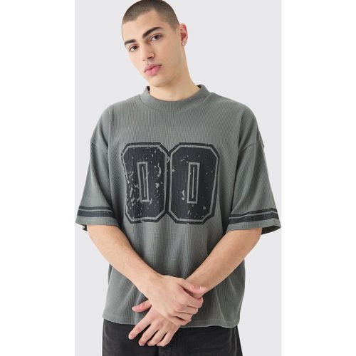 T-shirt oversize universitaire - L - Boohooman - Modalova