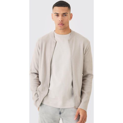 Bomber droit en maille - S - Boohooman - Modalova