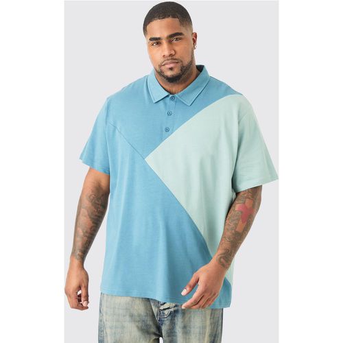 Grande taille - Polo color block - XXL - Boohooman - Modalova