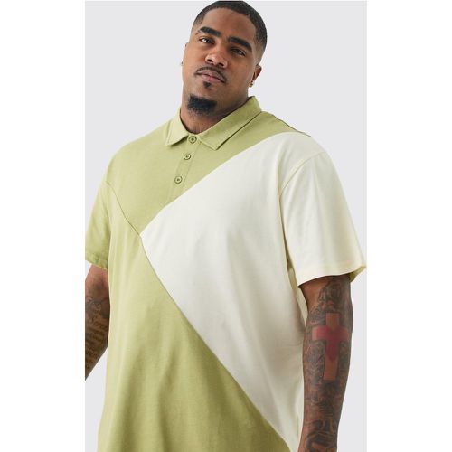 Grande taille - Polo color block - XXL - Boohooman - Modalova