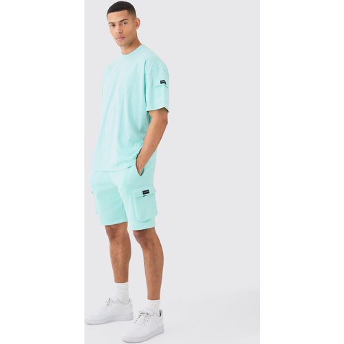 Ensemble oversize avec t-shirt et short - MAN - S - Boohooman - Modalova