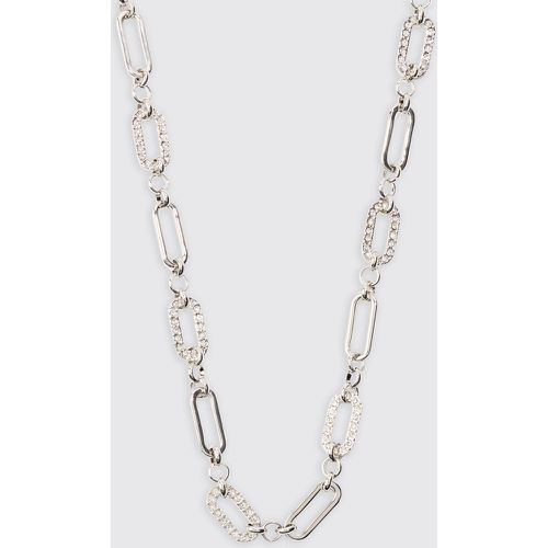 Chain Link Necklace In Silver - Boohooman - Modalova