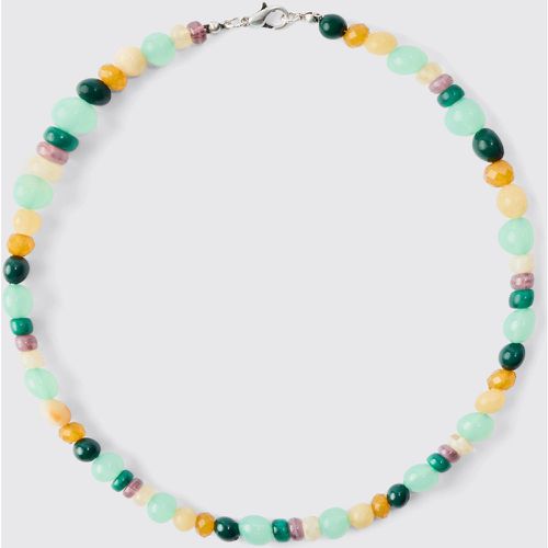 Beaded Multi Colour Necklace - Boohooman - Modalova