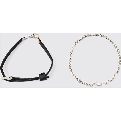Pack Belt Detailing Bracelets - Boohooman - Modalova