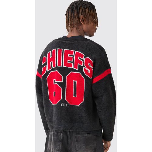 Cardigan oversize pelucheux à imprimé NFL Chiefs - S - Boohooman - Modalova