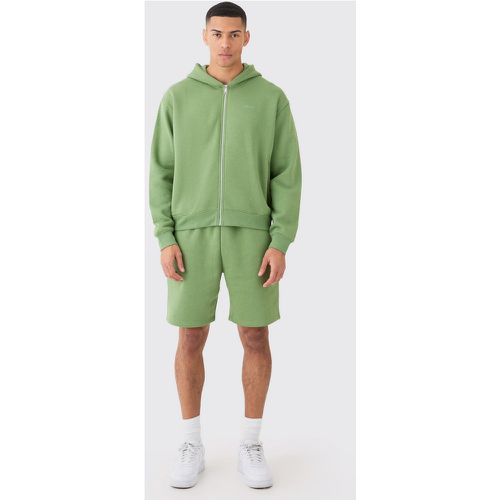 Survêtement oversize zippé - MAN - S - Boohooman - Modalova