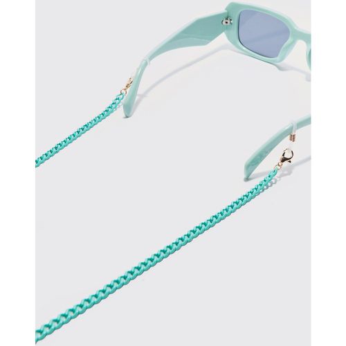 Plastic Matte Finish Sunglasses Chain In Green - Boohooman - Modalova