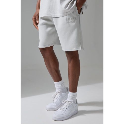 Short de sport à slogan - MAN Active - S - Boohooman - Modalova
