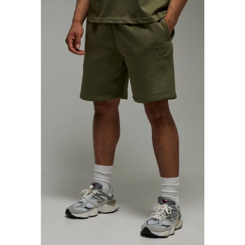 Short de sport à slogan - MAN Active - 2XL - Boohooman - Modalova