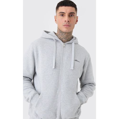 Tall - Sweat à capuche zippé et pantalon de costume - MAN homme - S - Boohooman - Modalova