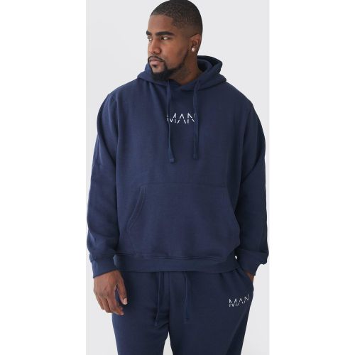 Grande taille - Sweat à capuche basique à logo - MAN homme - XXXXL - Boohooman - Modalova