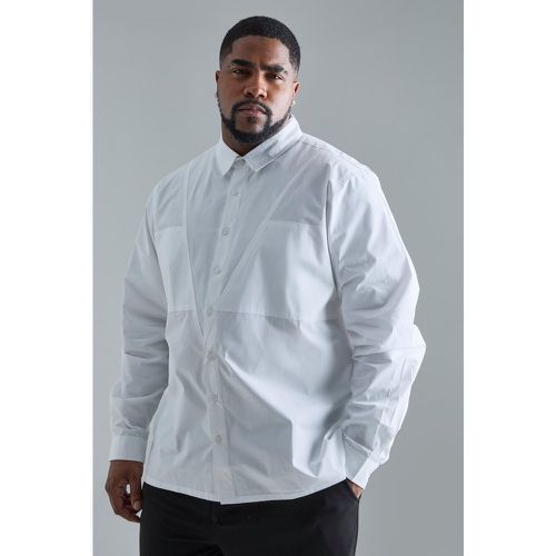 Grande taille - Chemise popeline à manches longues - XXXL - Boohooman - Modalova