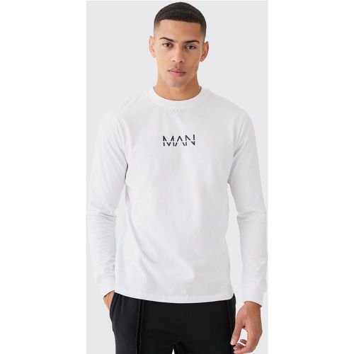 Man Dash Basic Long Sleeve T-shirt - Boohooman - Modalova