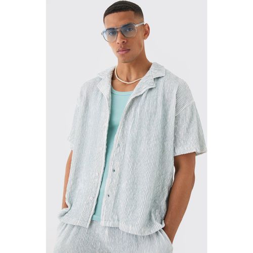 Chemise oversize plissée - XS - Boohooman - Modalova