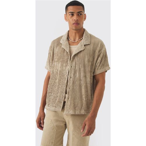 Chemise oversize plissée - S - Boohooman - Modalova